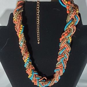 18 inch colorful beaded necklace